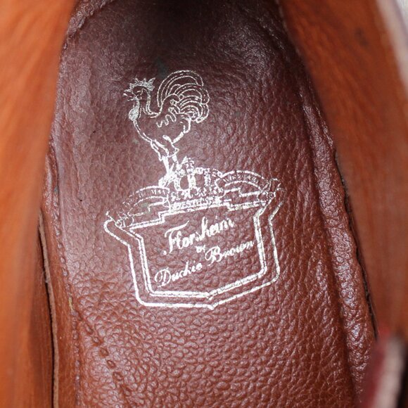 Florsheim x Ducky Brown Leather Wingtip Boot, Goodyear Welted, Men's 8.5 D, GUC - Picture 9 of 12